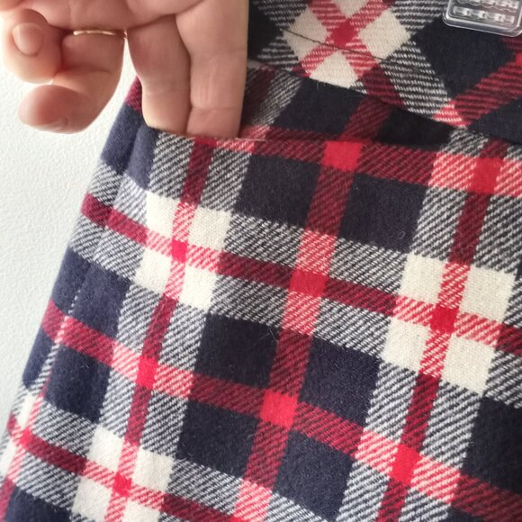 'Talbots' Lined Wool blend Plaid Skirt with pockets Size 16 EUC - Picture 2 of 8